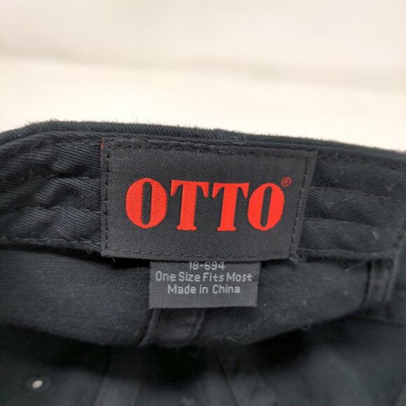 Otto Men's Peter Frampton Cap Hat Black OSFM Embroidered Logo - Picture 10 of 11